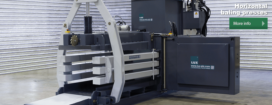 Horizontal baling presses